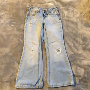 Girls Light Wash Justice Jeans